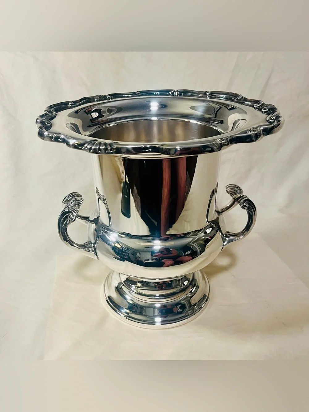 Silver-plate Champagne Chiller Ice Bucket | F.B. Rogers | VTG Georgetown Pattern
